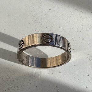 Cartier silver/ white gold men’s Love Ring